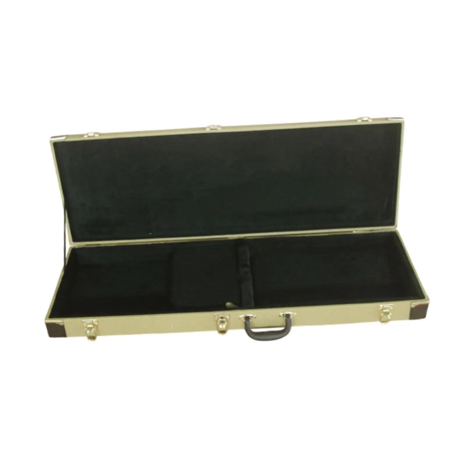 Electric Bass Case with Lock Wood Sturdy Hardshell for Electric Bass Guitar