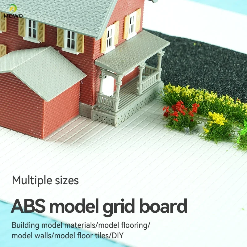 Creative ABS Grid Board DIY Sand Table Model Plate Toys Building Plastic Kit for Diorama Architecture Scene Making Materials
