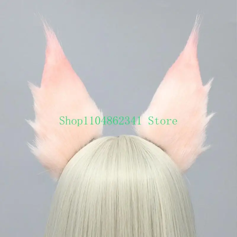 5ASD人工耳ヘアバンドアニメメイドヘッドバンド女性ステージパフォーマンスヘアフープ