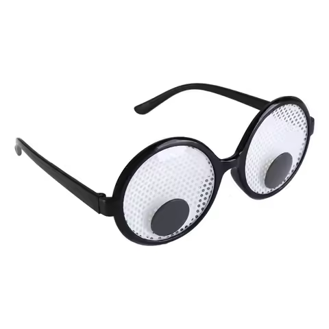 Fun Funny Rotatable Eyeball Glasses Visible Creative Eyeball Eyeglasses Cool Eyewear Party Glasses Adult