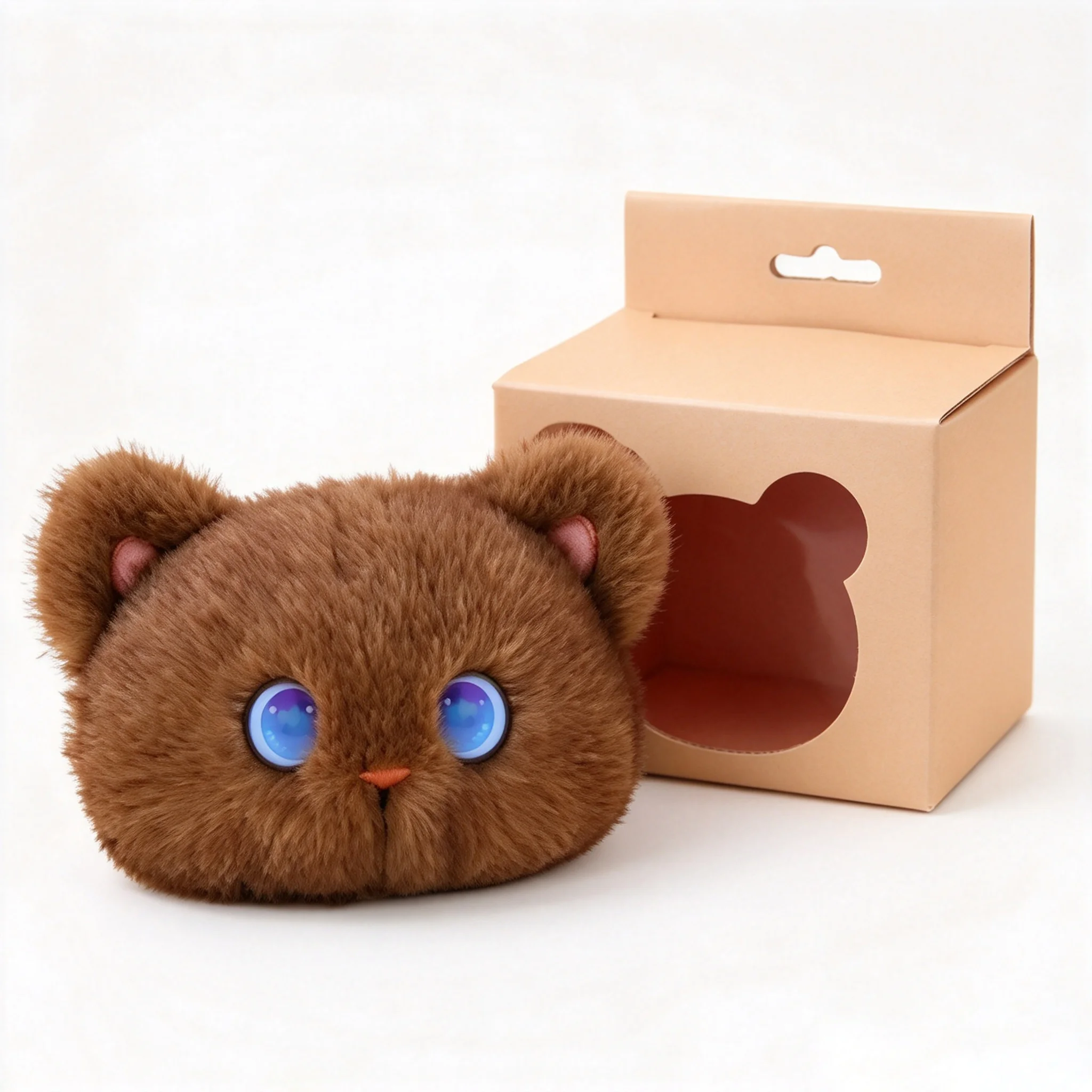 AI Desk Companion Cat Plush Toy G6-009, 10cm Stuffed Animal with PP Cotton, CE RoHS EN71 Certified Cute Desktop Plush Doll Gift view 5