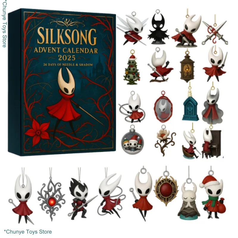 

New Hollow Knight Models 2025 Christmas Advent Calendars Surprise Cartoon Action Figure Collected Ornaments Gifts