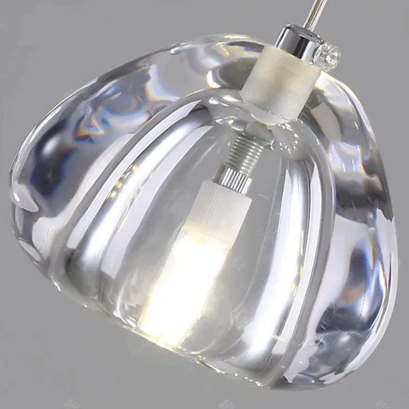 Imagem -06 - Modern Crystal Chandelier For Home Decoration Stair Pendant Lamp Living Room Pendant Lights Iluminação Interior