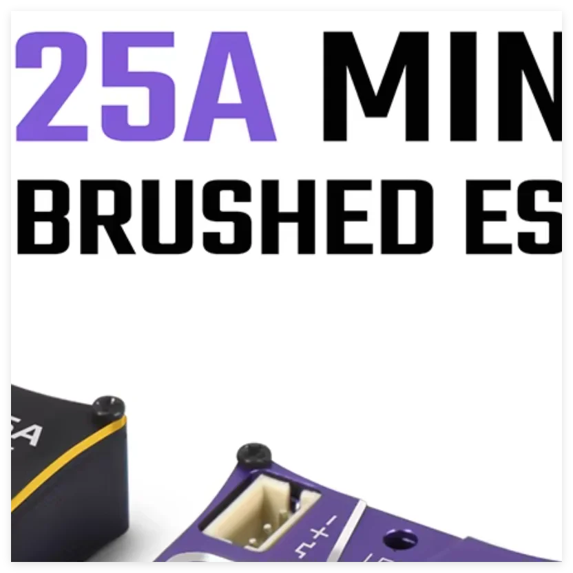 

9IMOD MINI 25A Матовый ESC 6V/2A BEC 2-3S LiPo IP65 Водонепроницаемый, совместимый с матовым двигателем 130 180 для гусеничного автомобиля 1/18 1/24