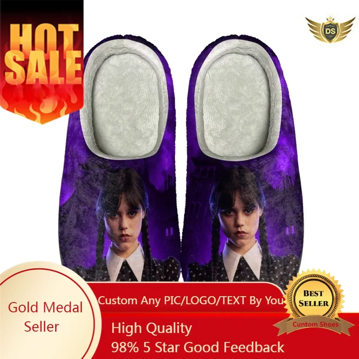 

W-Wednesday A-Adam Design Warm Cotton Slippers Casual Women Bedroom Footwear Dropshipping Non-Slip Couple Home Shoes Zapatos