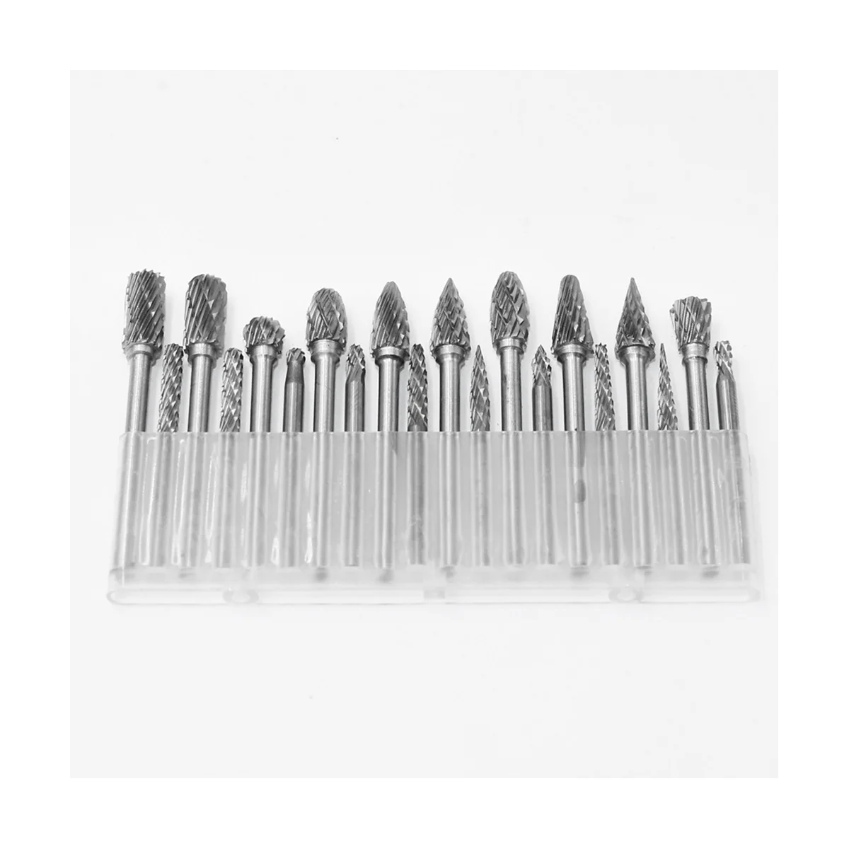 Rock Carbide Burr Set 1/8In 20PCS Die Grinder Tool Rasp Wood Carving Bits for Metal Wood Weld Grinding Deburring