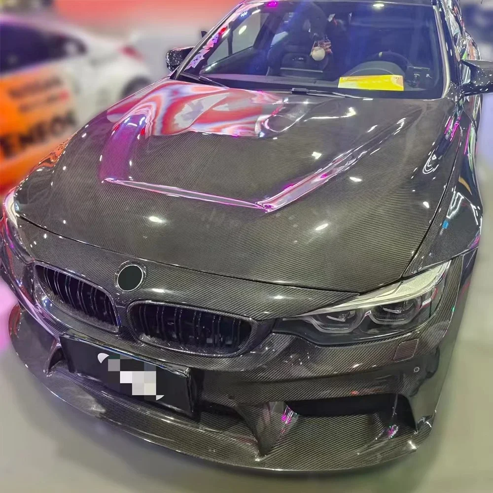For F82 M4 2014-19 Coupe Carbon Fiber KZ Style Front Bumper Body Kits