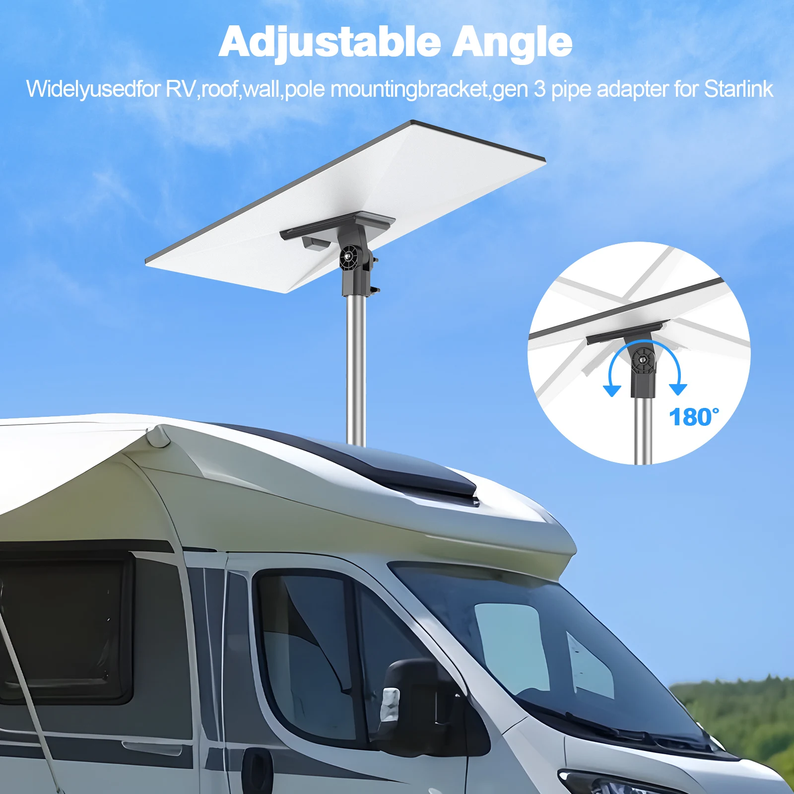 Gen 3 Mount Supporto Per Palo Starlink Starlink - Adattatore Per Tubi Gen 3 Supporto Starlink D 594049 Gen 3 Mount Supporto Per Palo Starlink Starlink - Adattatore Per Tubi Gen 3 Supporto Starlink D 594049