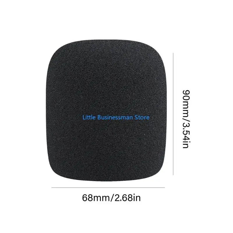 Podcast-Mikrofon-Windschutz für ATR2500X-USB, schwarze Mikrofon-Schaumstoffabdeckung mit Slip-On-Passform, weichere – Detail 6