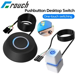 2M PC Computer Power Switch Cable External Desktop Host Start Power On/Off Button Extension Cable For Home Office Internet Bar