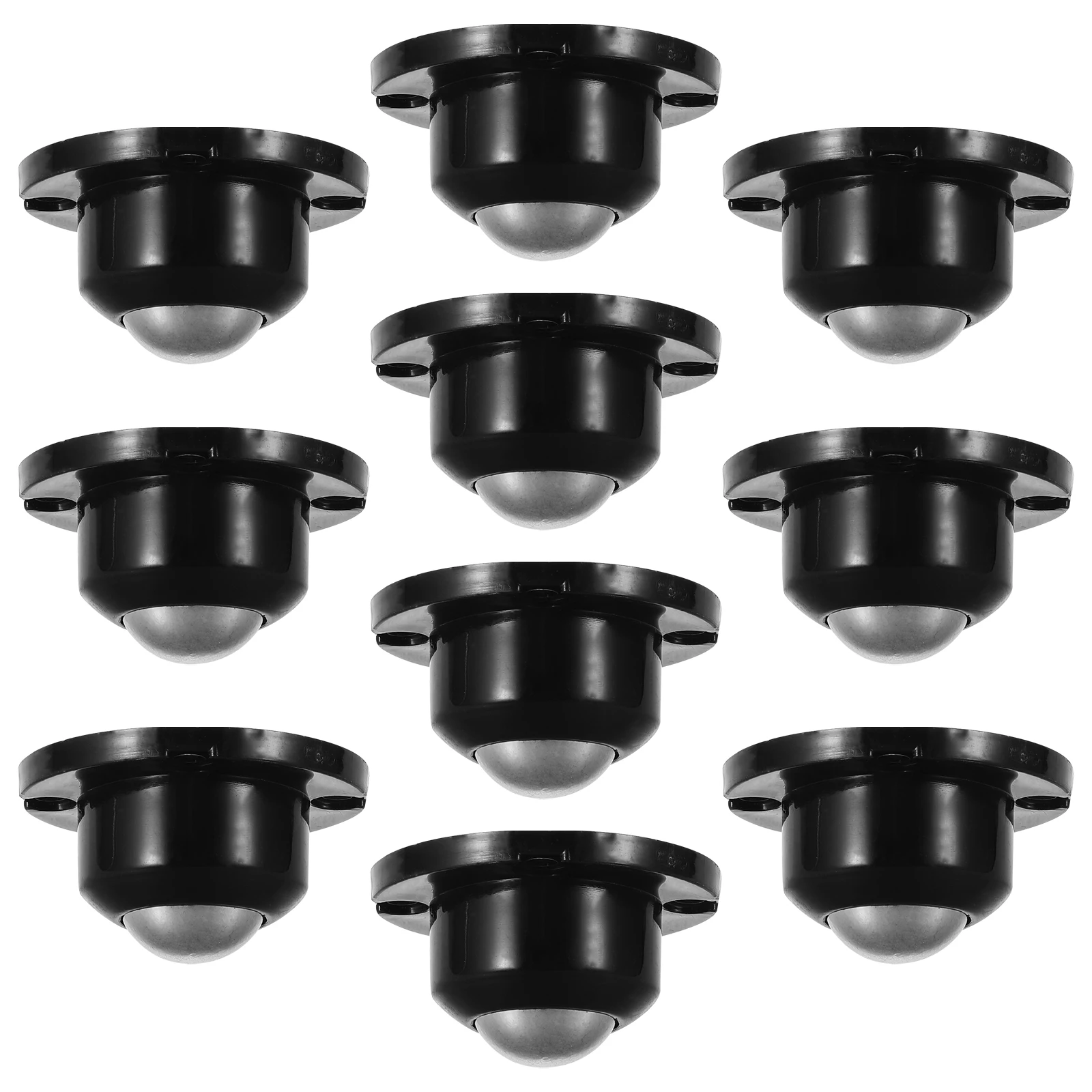 

10pcs Silent Universal Wheel Heavy Duty Casters Black for Kitchen Appliances Cabinet Roller Wheels Small Appliance Replacement