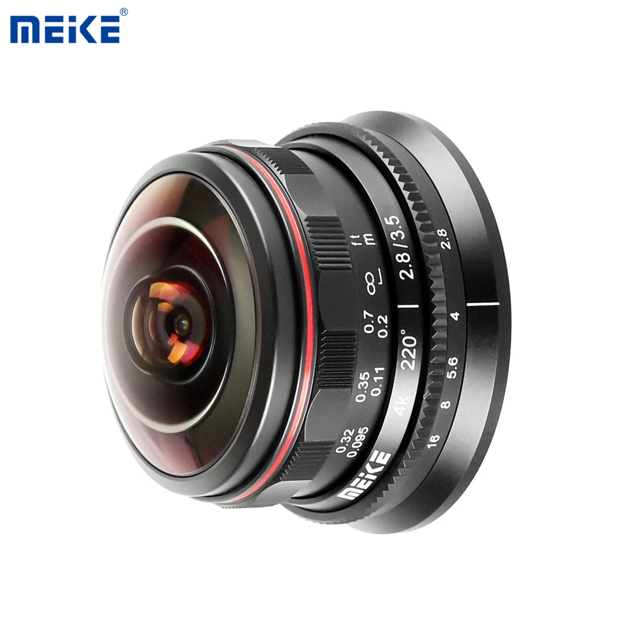 MEKE Meike 3,5mm f2.8 lente ojo de pez de enfoque Manul gran angular para montaje M4/3 MFT para cámaras Olympus Lumix GH5 GH6