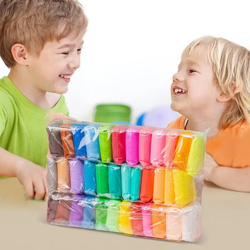 Super lekka glina dla dzieci kolorowa glina z narzędziami ręcznymi dla dzieci DIY zabawki plastelina glina kryształowa wczesna nauka