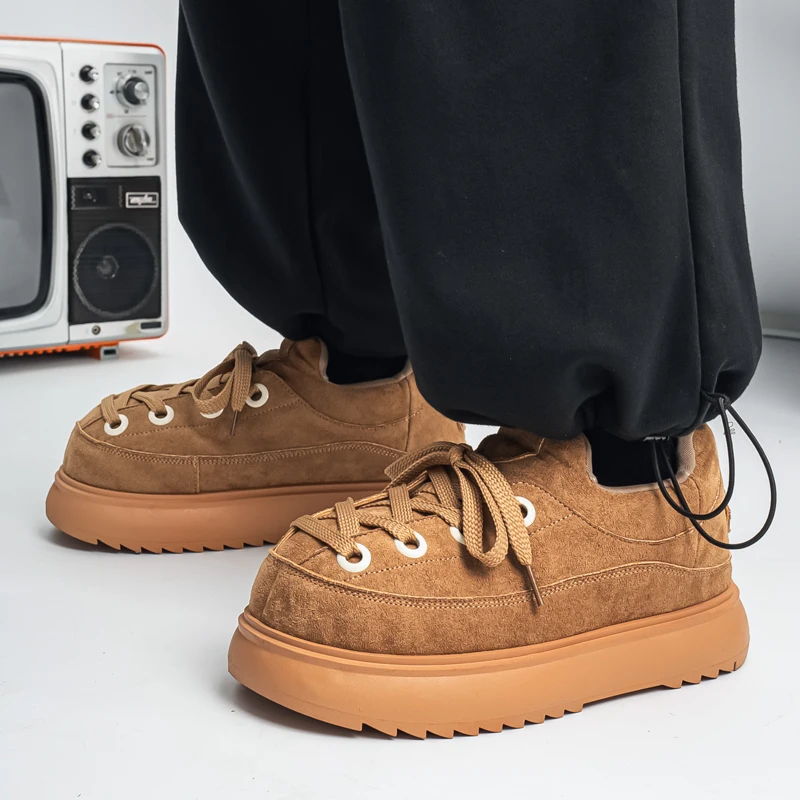 

New Popular Fashion Trend Niche Creative Simple Casual Versatile Comfortable Sports Anti Slip Thick Soled Men's Board Shoes