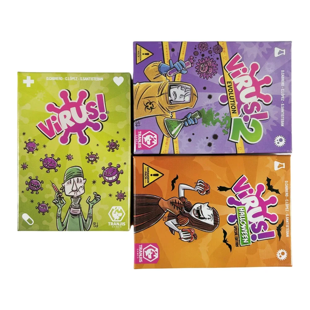 Virus 1 2 3 Board Game The Contagiously Fun Card Game Spanish English French VersionParty Game for Fun Family Game