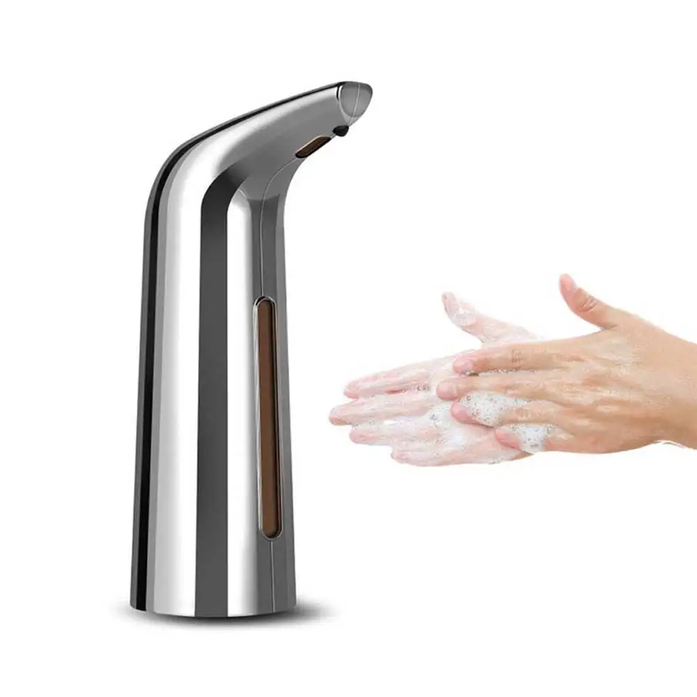 

Hand Sanitizer Container Liquid Soap Dispenser Bathroom Supplies Kitchen Accessories Silver Color Smart Sensor Small And Faming