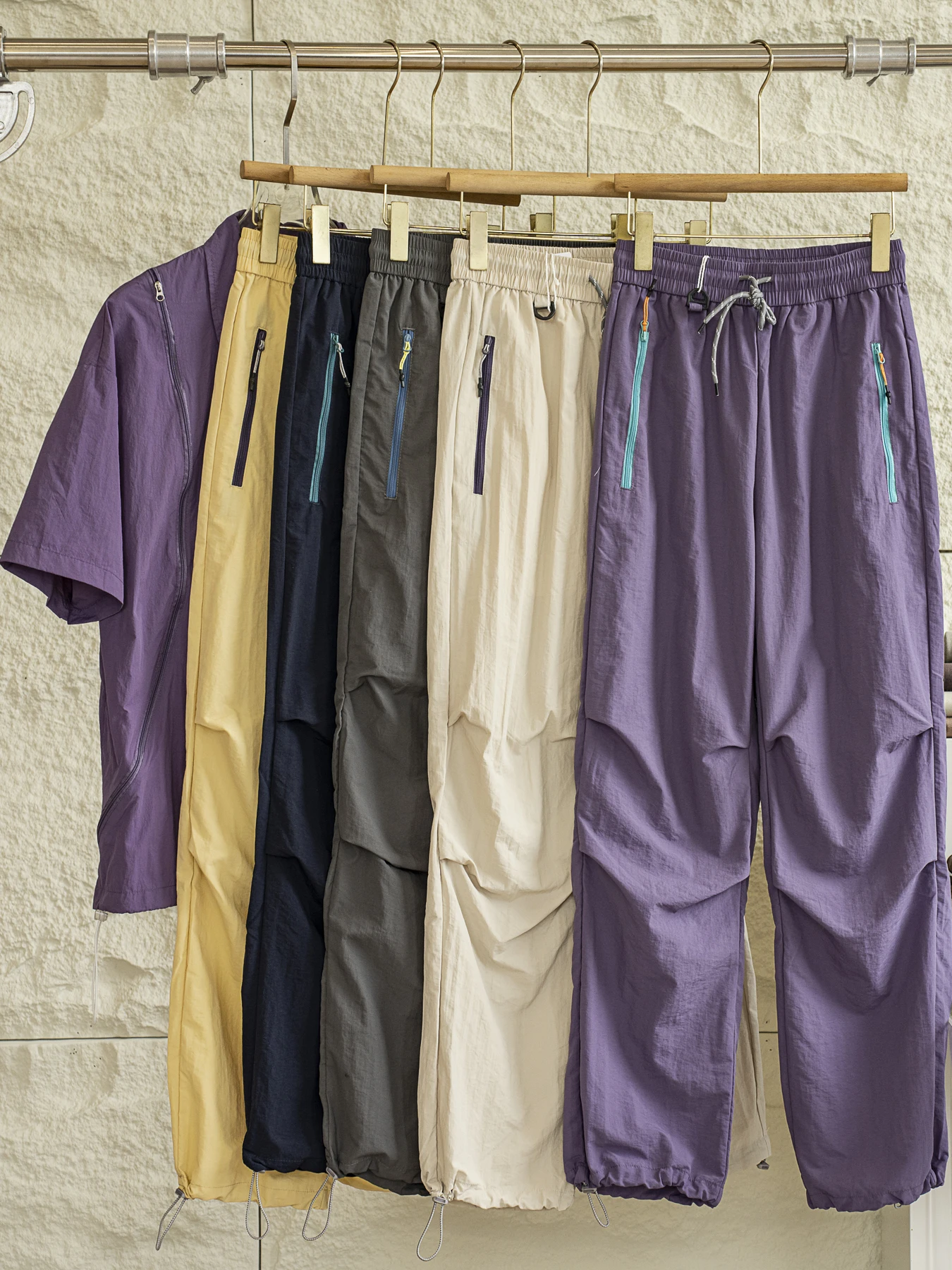 

Outdoor Casual Waterproof Foldable Paratrooper Work Trousers Men's Spring Autumn Loose Riding Sports Climbing Fce Pants