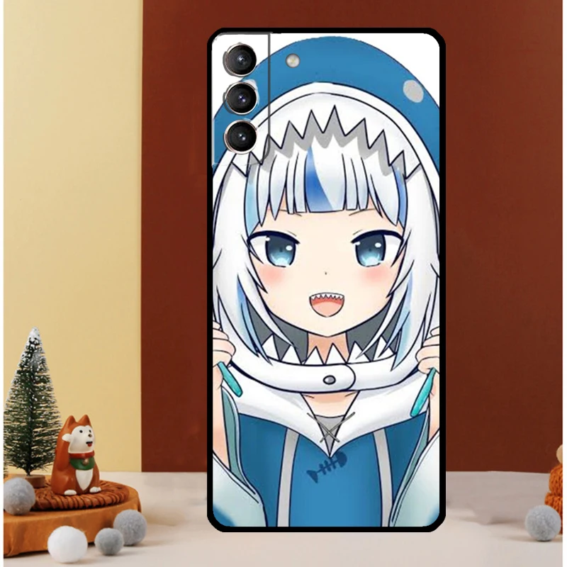 Gawr Gura Hololive Anime Case For Samsung Galaxy S24 Ultra S20 S21 FE Note 10 20 Ultra S8 S9 S10 S22 S23 Plus Cover