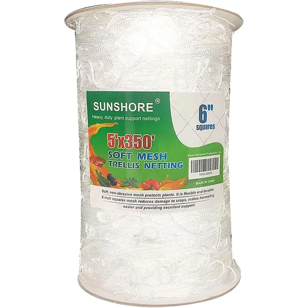 Heavy-Duty Polyester Garden Trellis Netting for Outdoor Plant Support and Growth