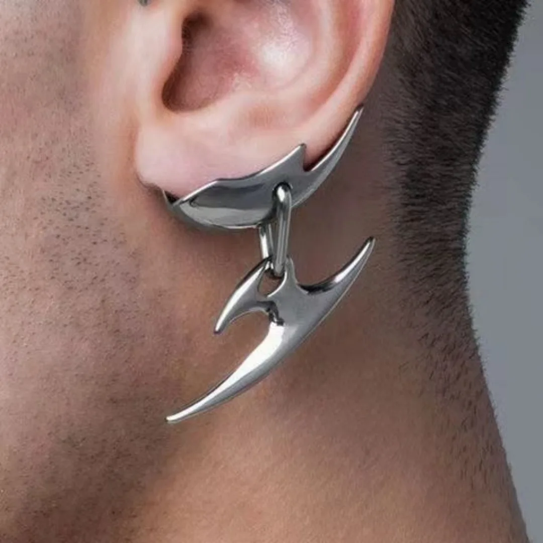 Cyberpunk Mechanical Ear Hangings - No Piercing Ear Cuffs Gothic Hip Hop Unisex Ear Clips M751