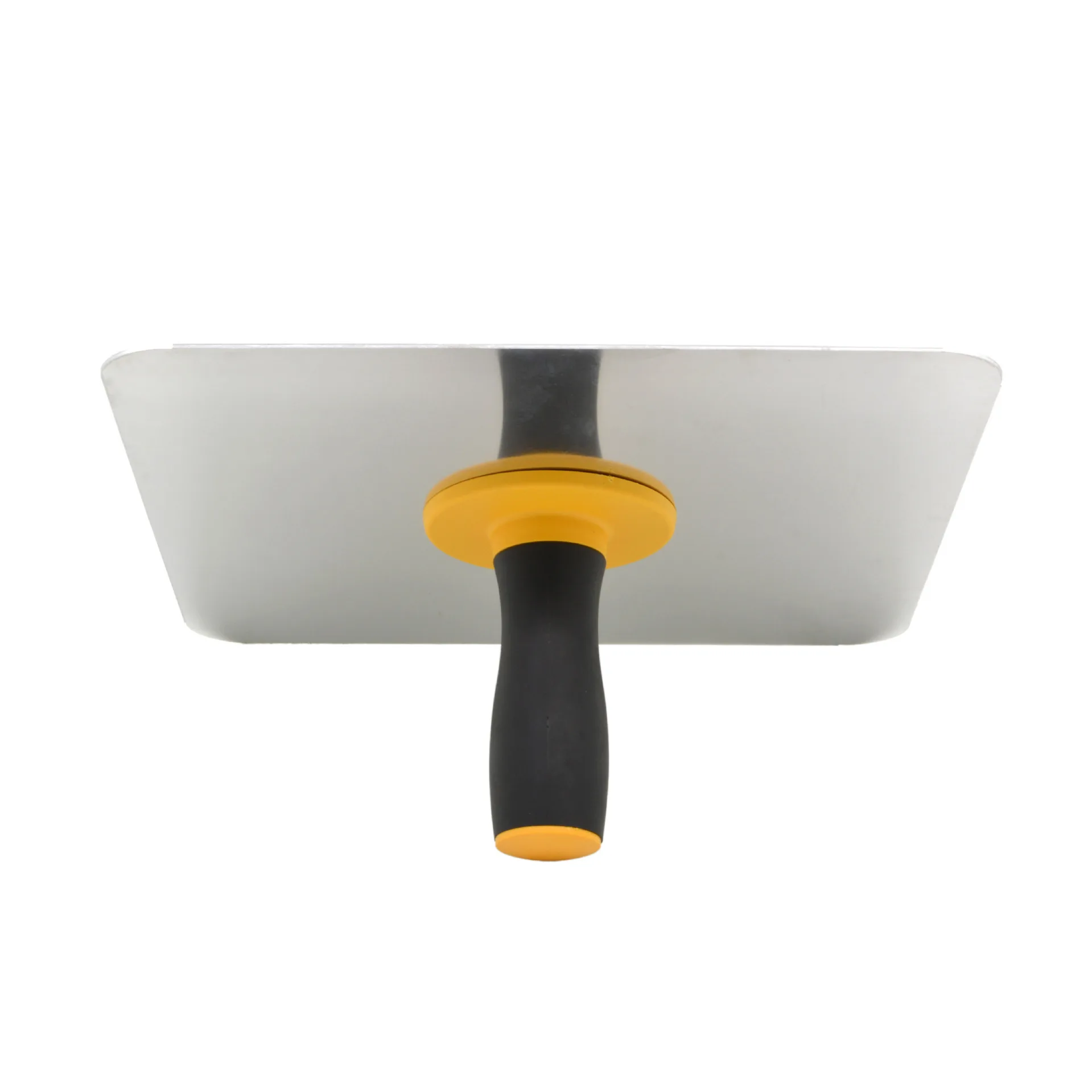 Two-tone handle mud holding board, handmade masonry tool,  masonry board, yellow and black