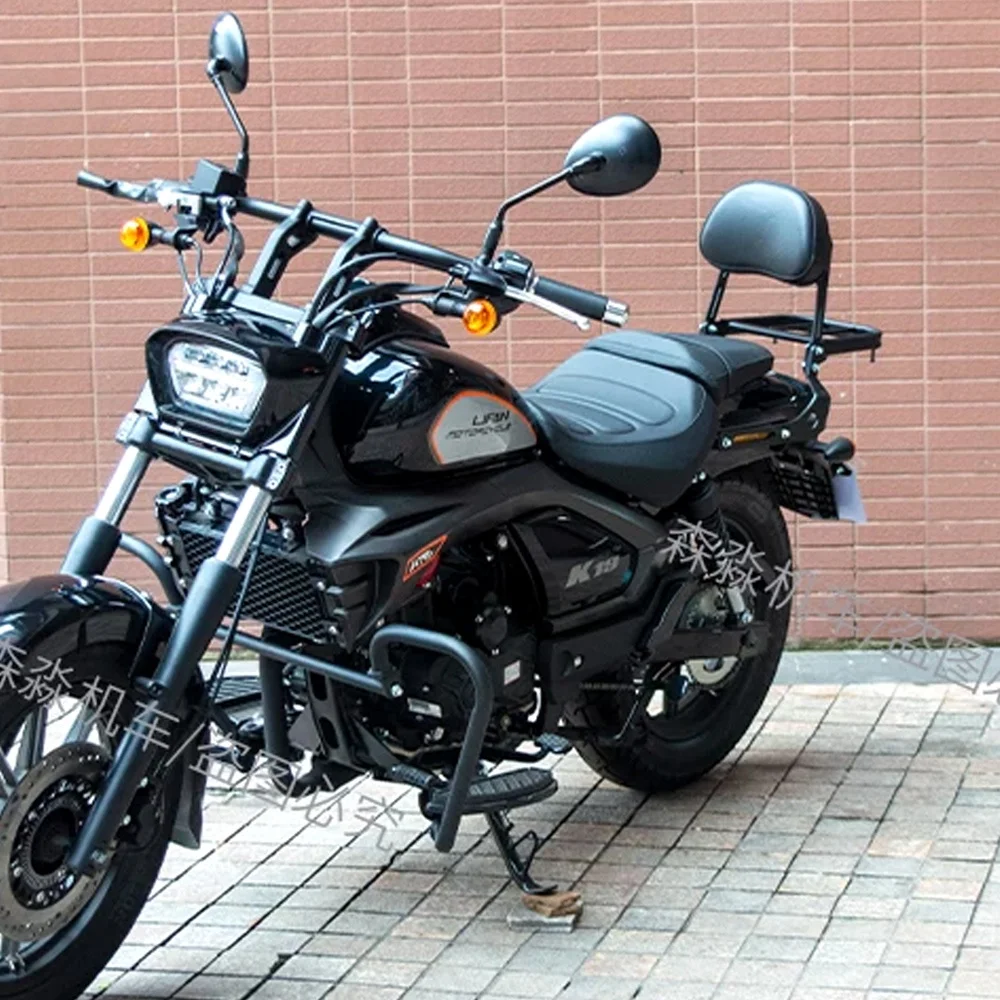 folding backrest For Lifan K29 LF250-14M K19 backrest K19 Pro K19 NRF driver passenger lumbar support quick release side bag