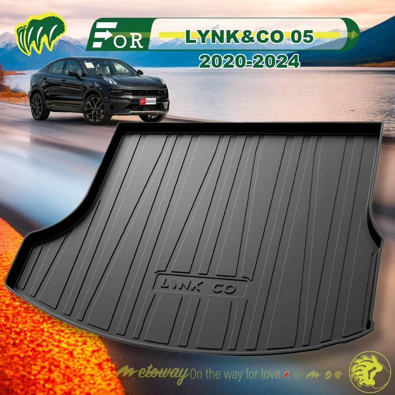 

For LYNK&CO 05 2020-2024 Custom Fit Car Trunk Mat All Season Black Cargo Mat 3D Shaped Laser Measured Trunk Liners