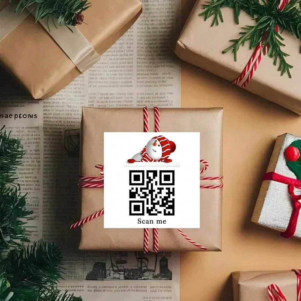 Customized Cards Christmas Greeting Gift Discount Coupon Custom QR Codes Table Birthday Party Wedding Holiday Confession