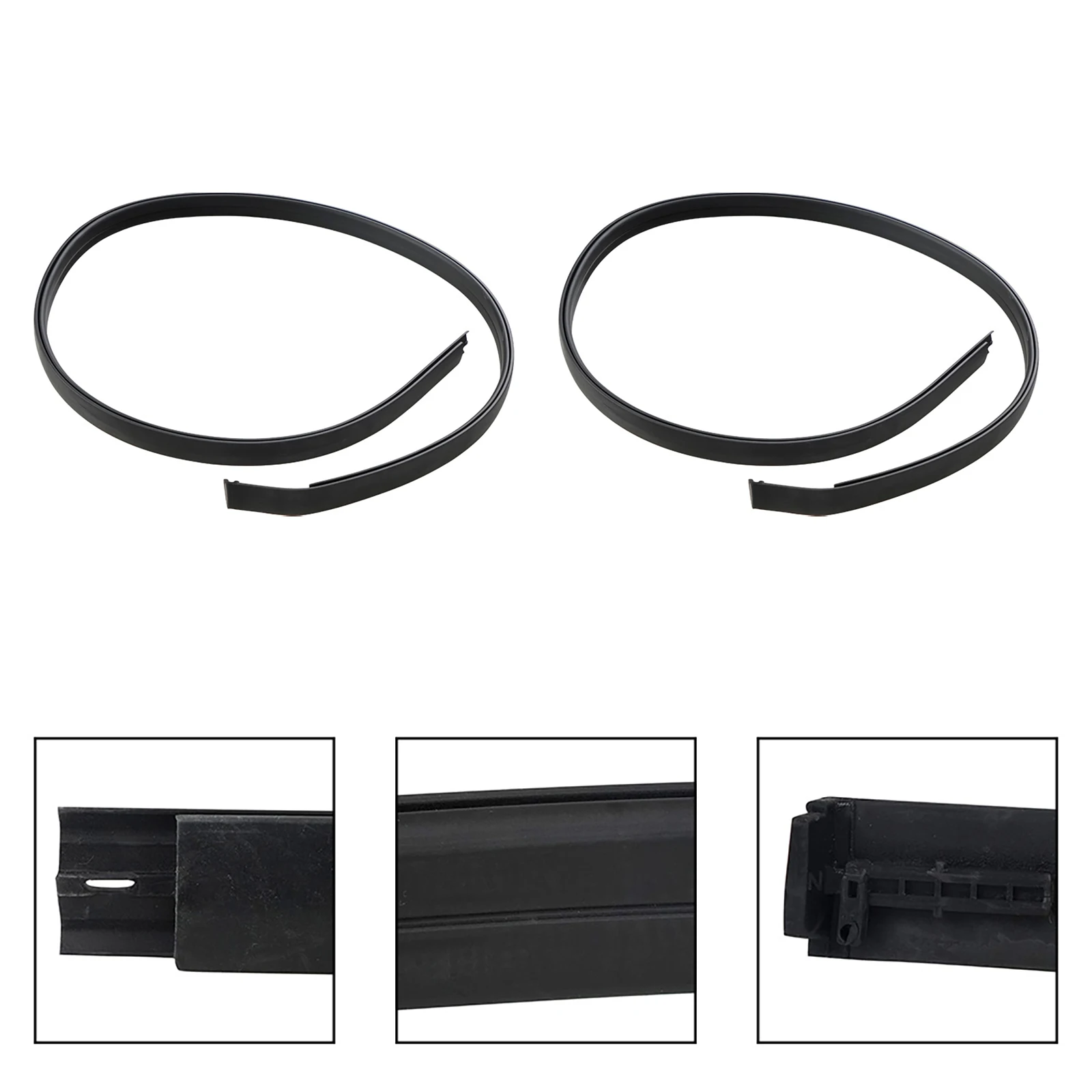 

2Pcs Car PVC Roof Drip Side Moulding Drip Weatherstrip Left + Right For Toyota Tundra Crewmax 2007-2021 75551-0C060 75552-0C060