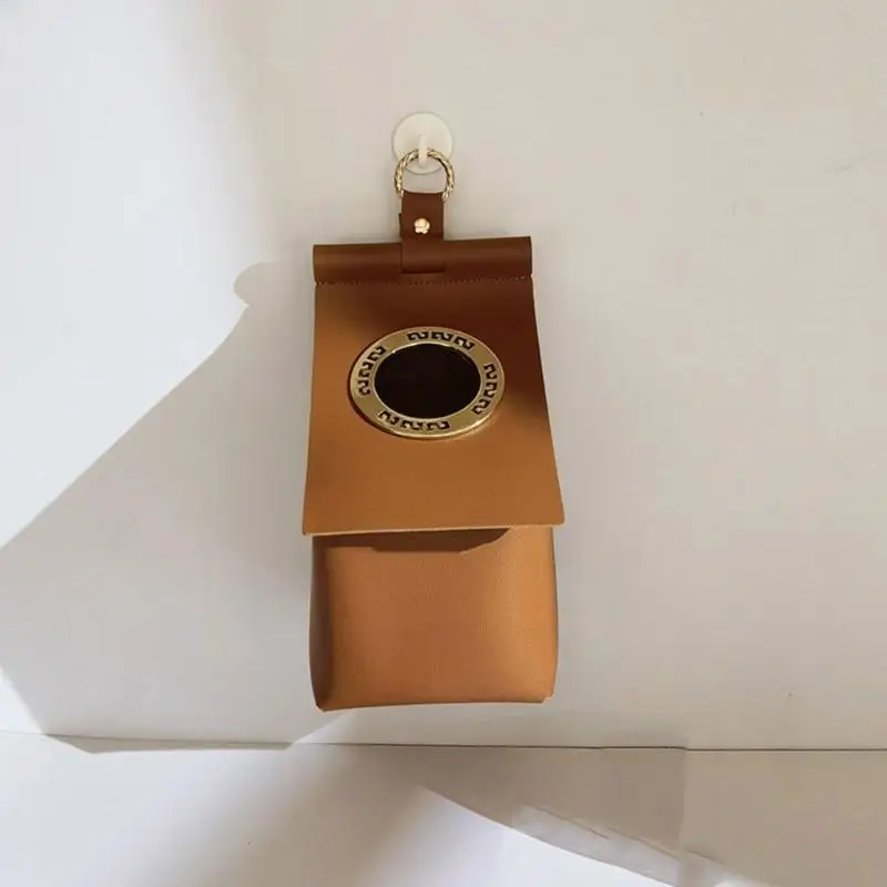 

L8RC Leather Toilet Tissue Box easy installs Not Damage Wall Hanging Roll Case Paper Towel Holder for Kitchen Bathroom Use
