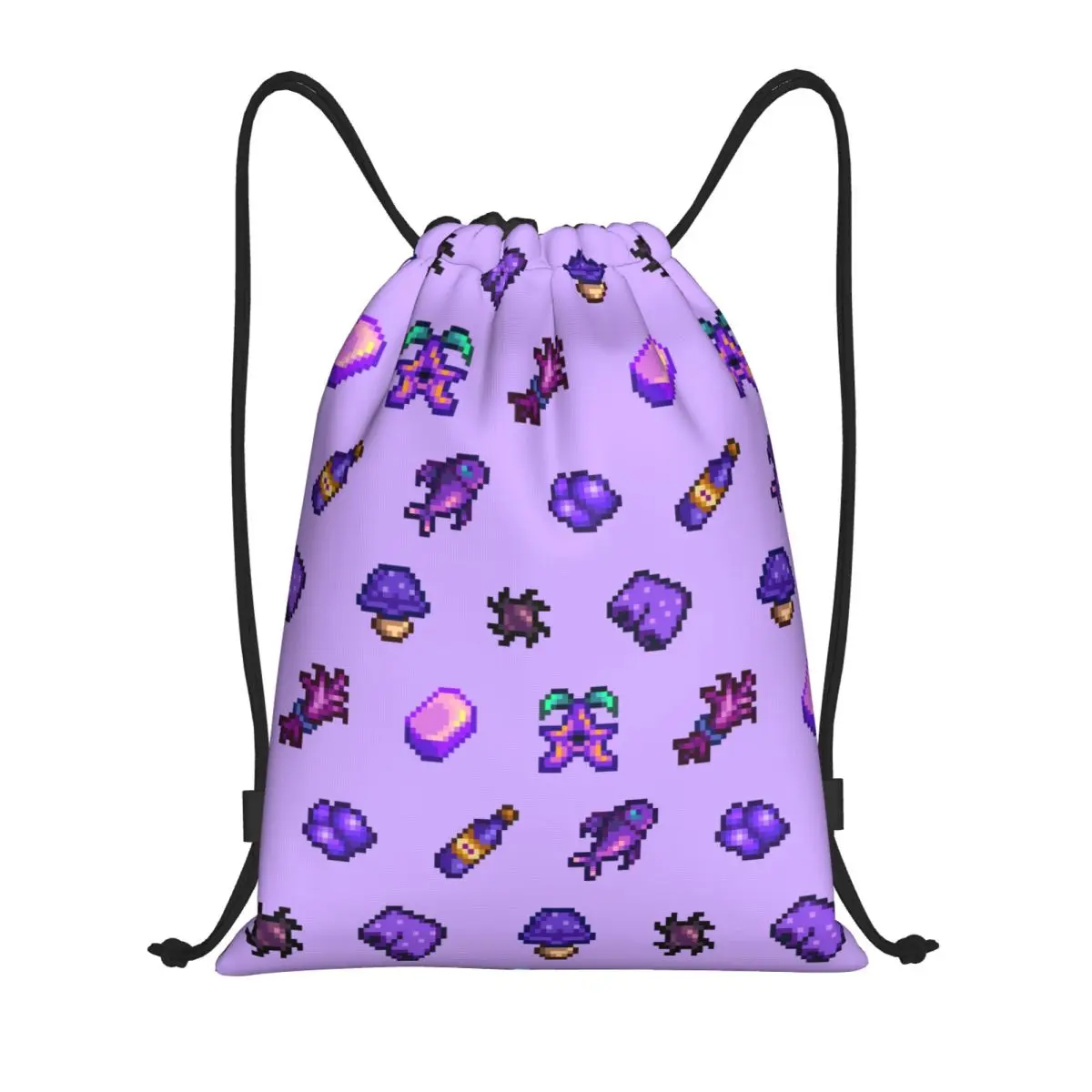 Stardew Valley Leah Drawstring Backpack Sports Gym Bag for Men Women Shopping Sackpack