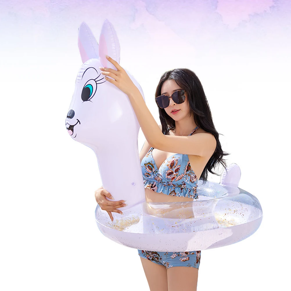 

1Pcs PVC Swim Ring Inflatable Water Playing Ring Cute Animal Design Portable Swimming Tool for Beach Pool Float Fun Summer
