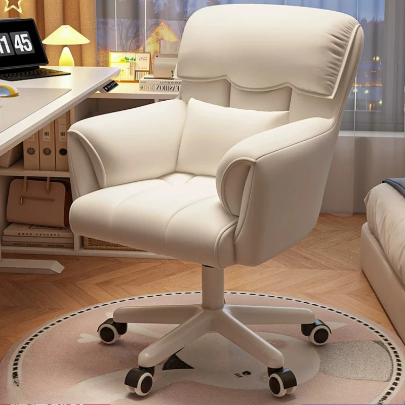 High Back Accent Office Chair Luxury Recliner Armchair Office Chair Living Room Comfortable Rolling Silla De Oficina Furniture