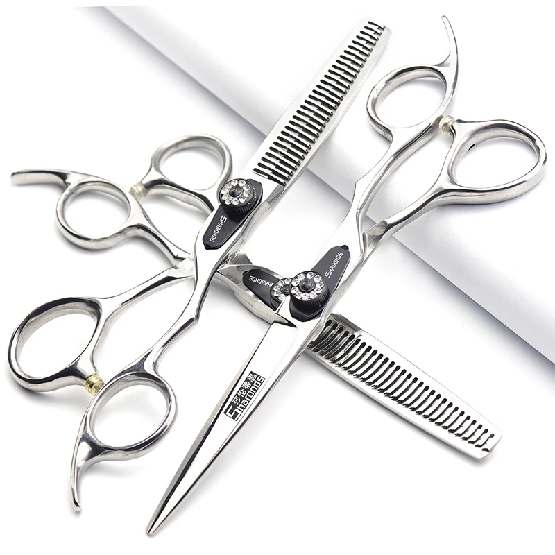 

5/5.5/6-inch professional genuine hair clippers, flat tooth hair clippers, thin hair clippers, and hairdressing scissors.