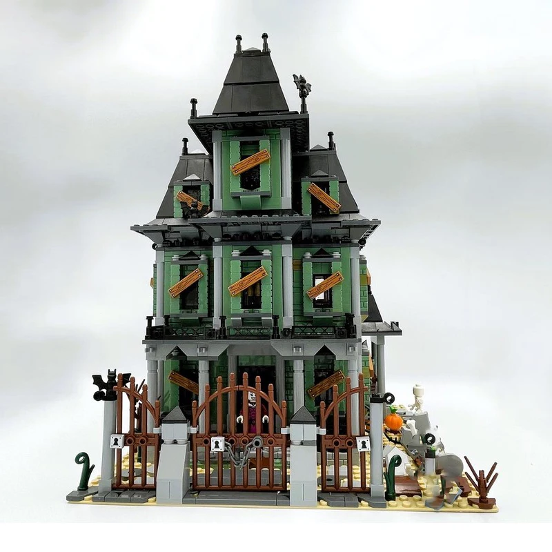 Prachtig nieuw product MOC bouwsteenmodel monster spookhuis technologie modulaire kinderspeelgoed cadeau DIY set