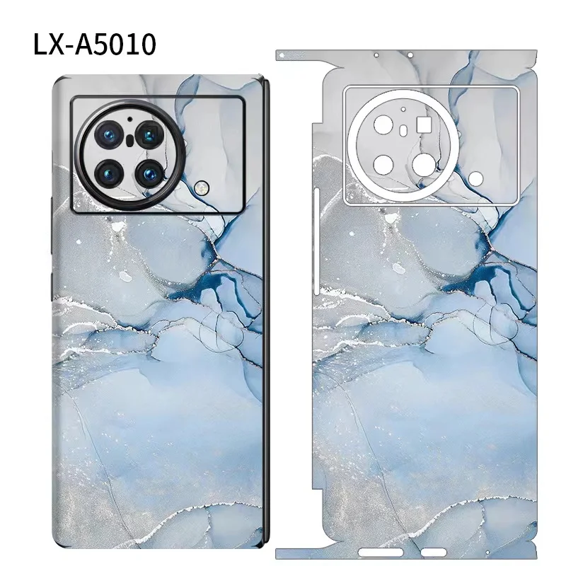 Мраморная фотопленка для Vivo X Fold2, защитная пленка для задней панели, прочная наклейка Vivo X fold