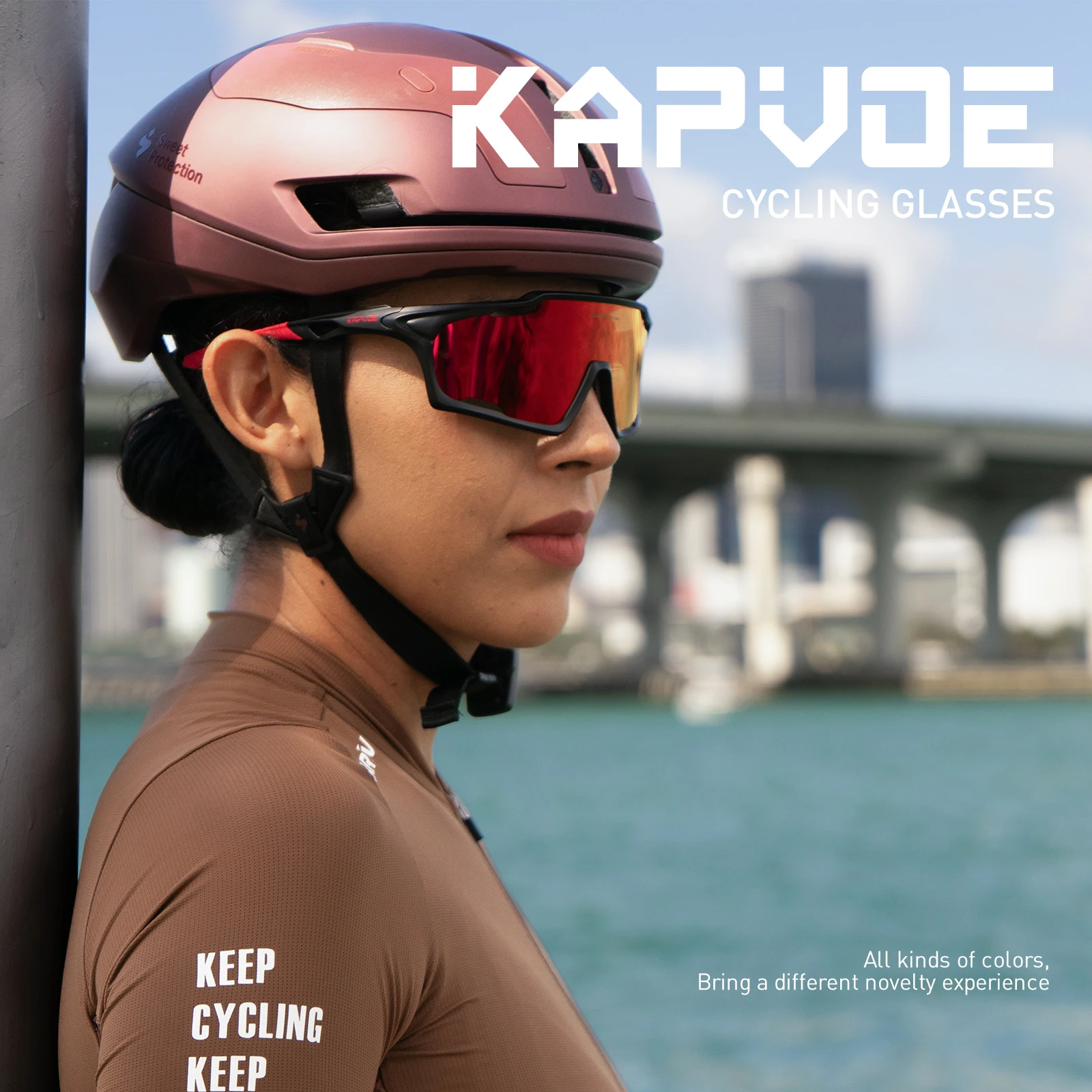 Kapvoe gafas de sol UV400 gafas de ciclismo MTB montar patinaje gafas de sol MTB gafas para hombre mujer bicicleta senderismo gafas