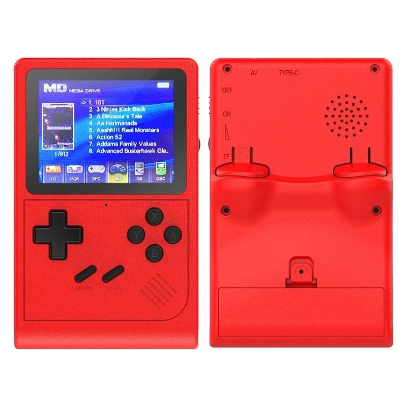 Draagbare Retro Mini Handheld Video Game Console 8 Bit 3.0 Inch HD Kleuren LCD Kids Kleur Game Player Ingebouwde 6000 Games