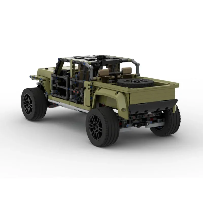 C Model Off-Road Racing Car 42110 MOC-81354 Wild Racing Car, 1855-Piece Assembly Building Toy Model, DIY Gift view 4