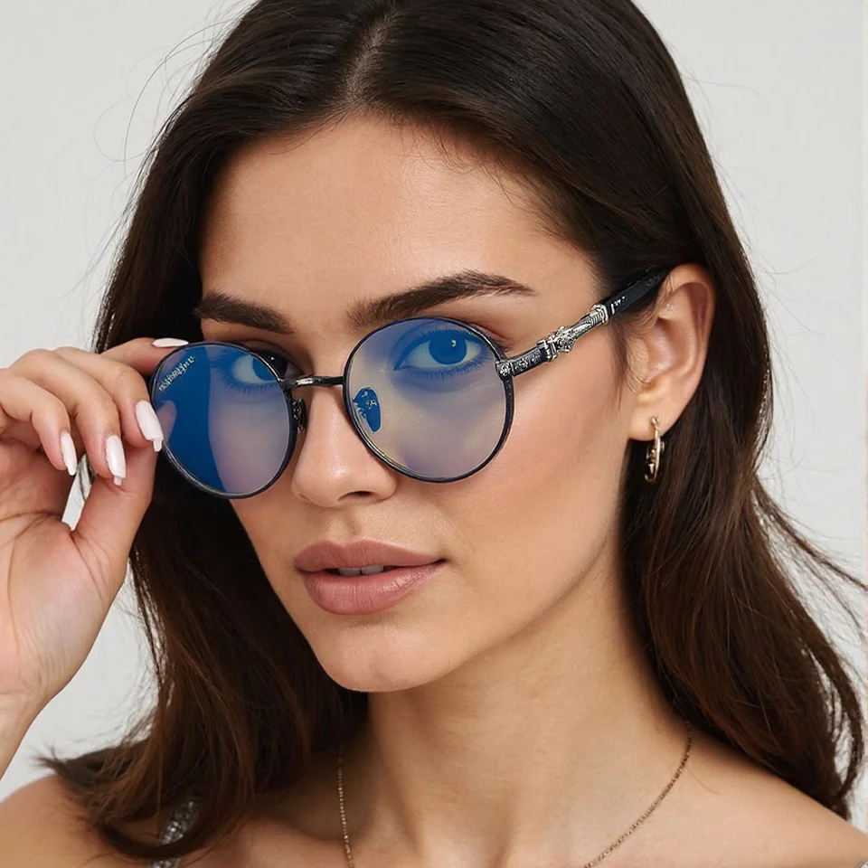new-high-end-fashion-brand-titanium-alloy-women's-glasses-frame-casual-retro-carving-decorative-art-styling-men's-luxury-glasses