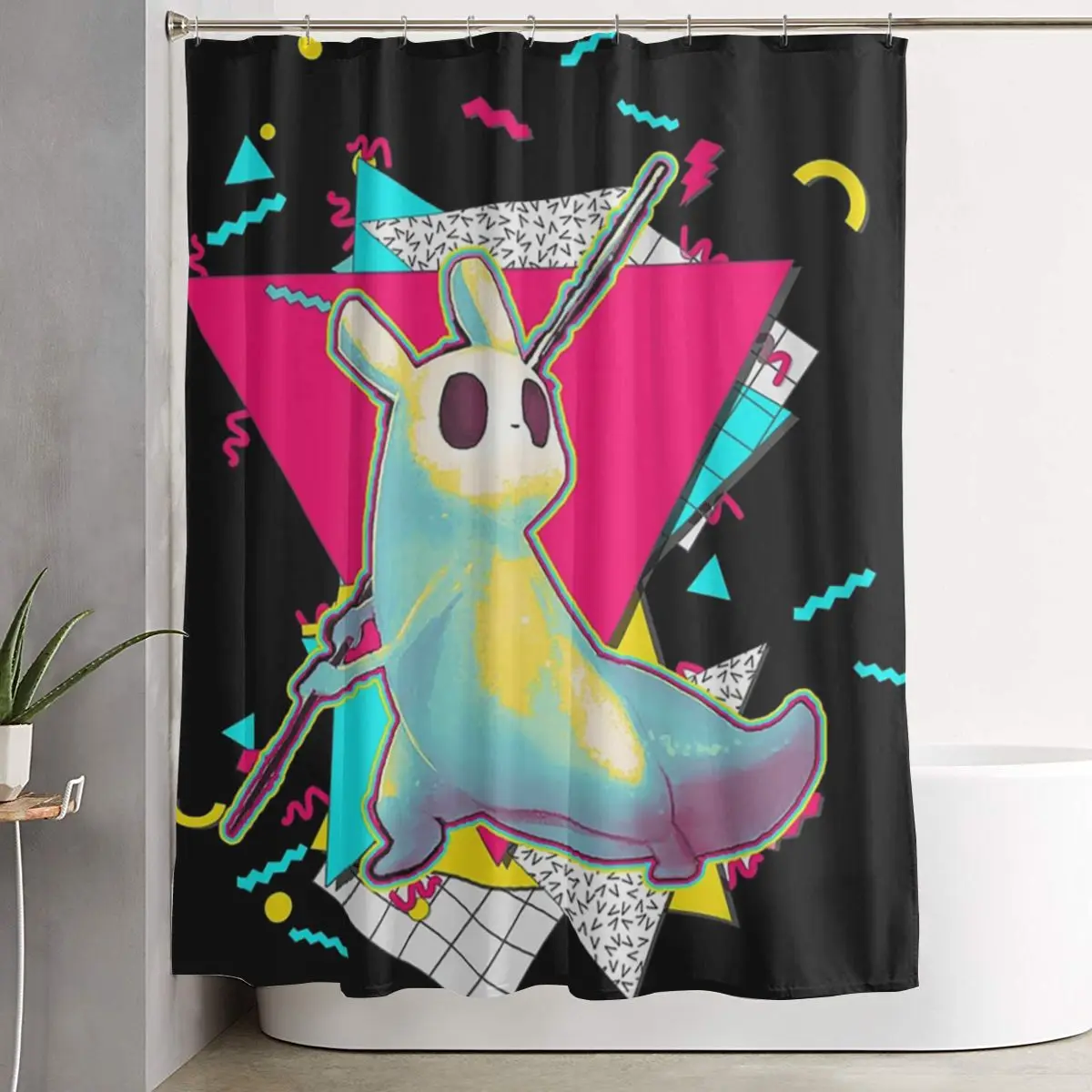 

Водонепроницаемая занавеска для душа Rain World Slugcats с рисунком, полиэстеровая, для ванной комнаты, с крючками