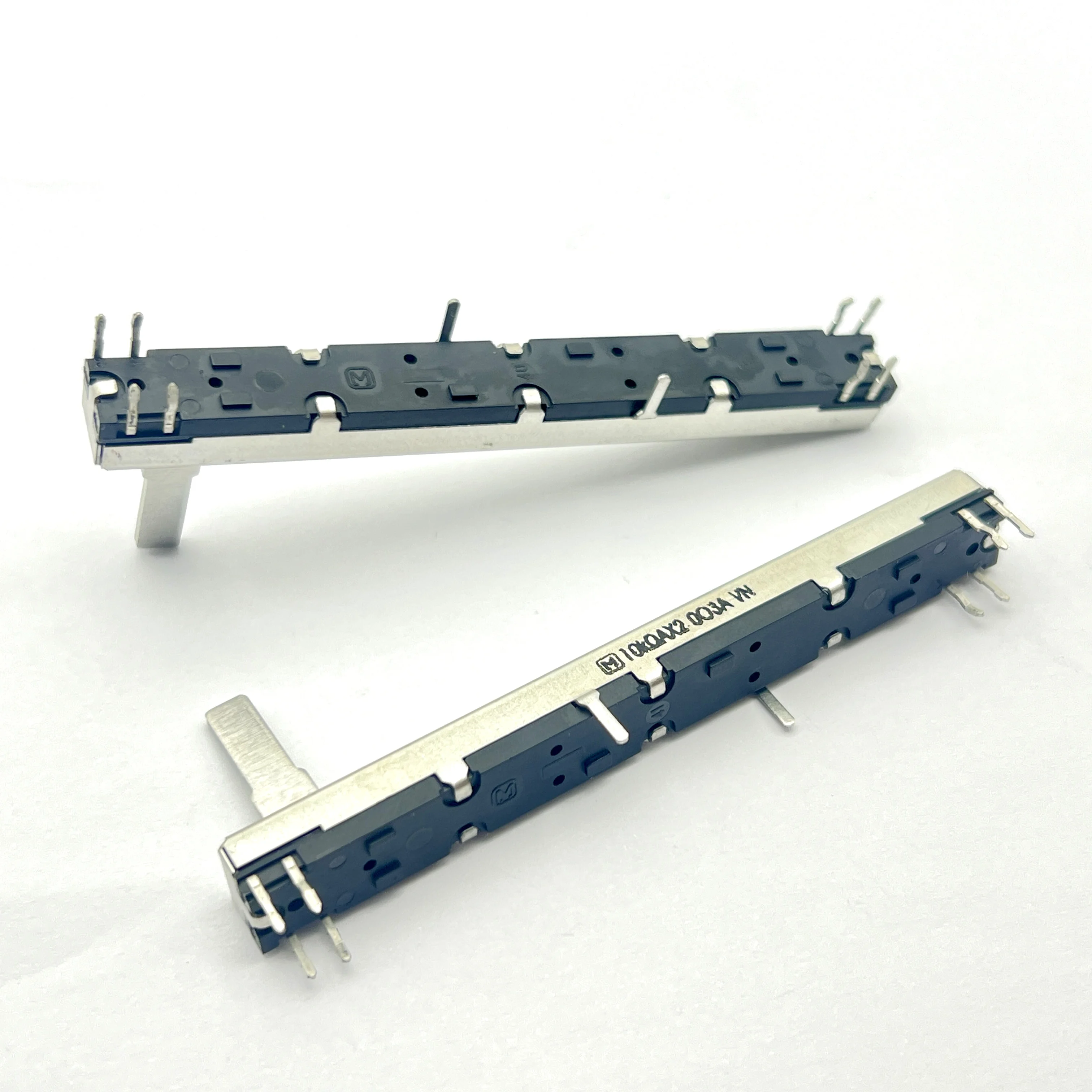 1 piece of Japan 75MM A10KX2 direct sliding pusher dual potentiometer handle length 15MMC