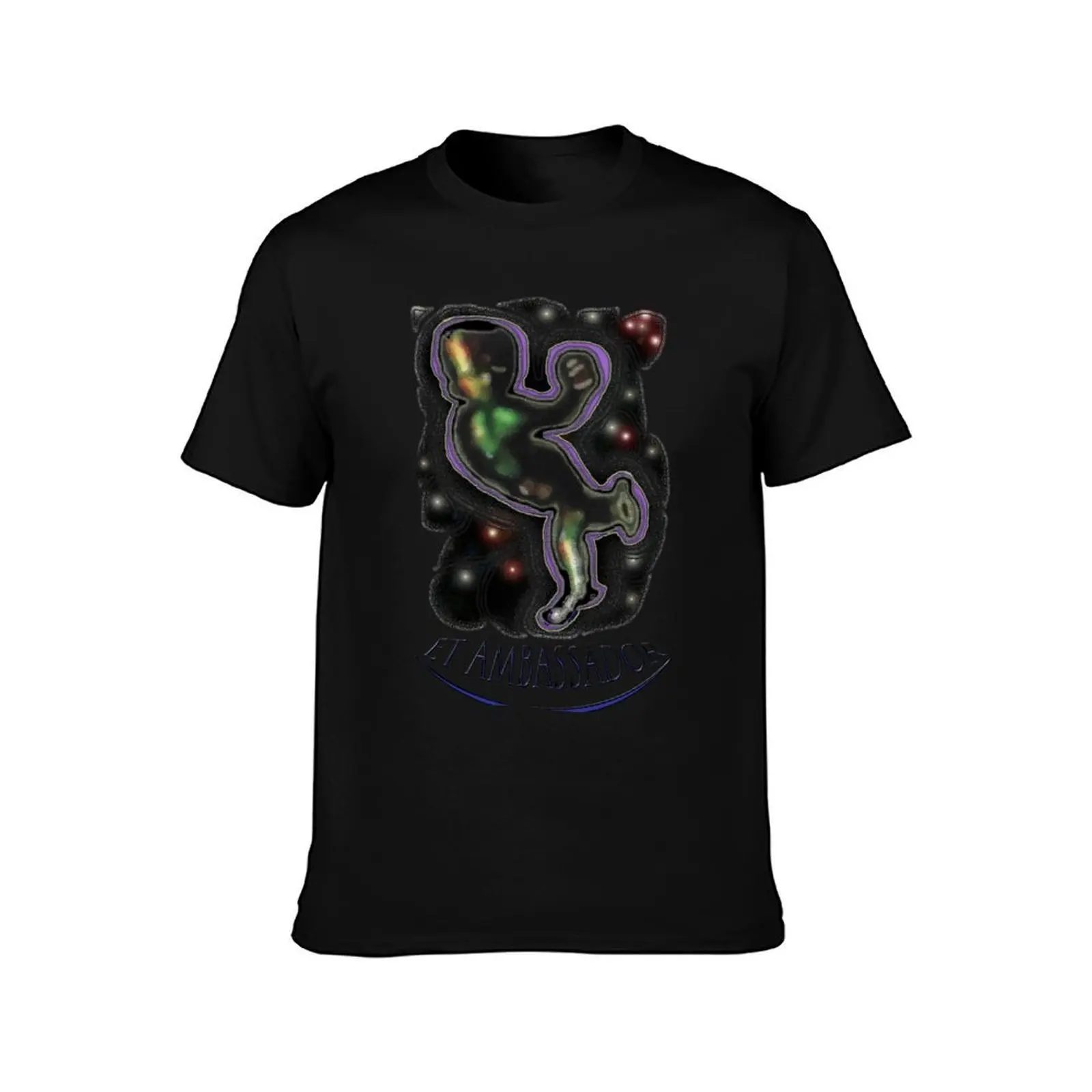 www.ETContactNetwork.com ~ E.T. Ambassador T-Shirt, Summer Casual Cotton Tee, Oversized Streetwear Tops, Vintage Graphic Print