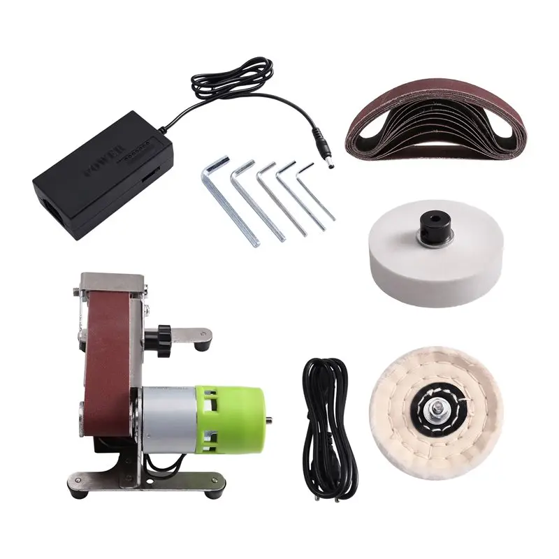 

AB33-Mini Belt Sander Electric Sanding Polishing Machine Small Sand-Belt Machine EU Plug