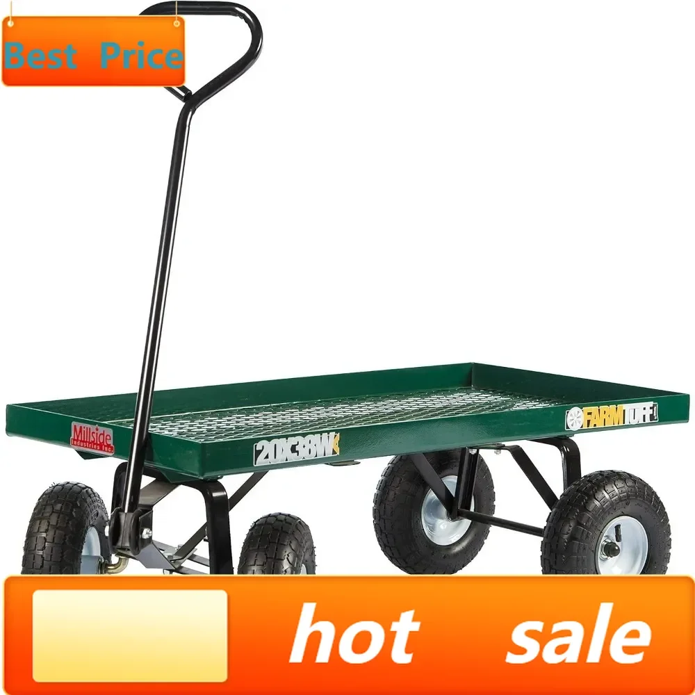 

Горячая распродажа: Садовая тележка из прочной металлической сетки с грузоподъемностью 800 фунтов и непрокалываемыми шинами, 38 x 20 дюймов