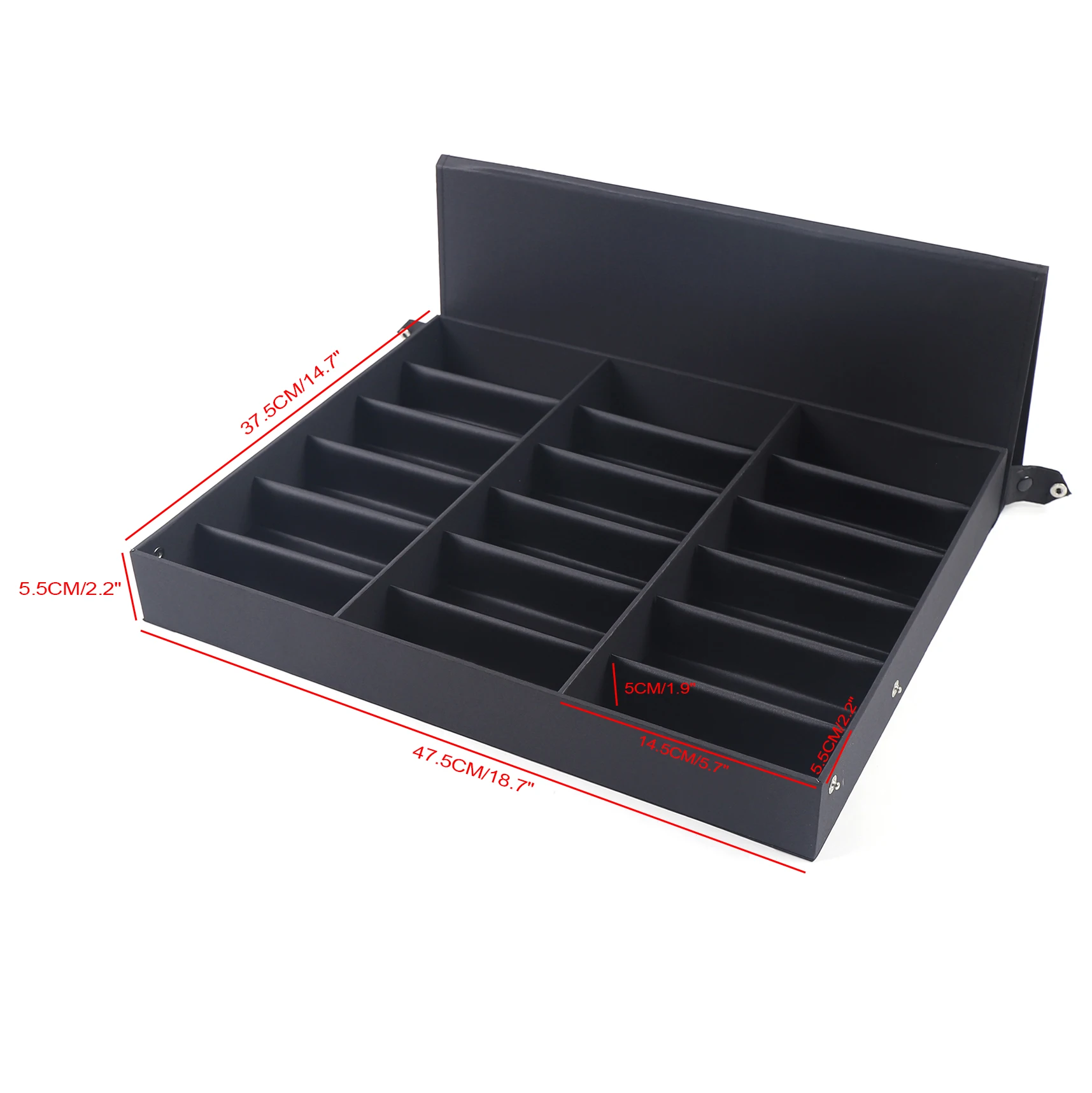 18 Grid Glasses Display Box Sunglasses Storage Organizer Case Stand Holder Density Fiberboard For Glasses/Sunglasses Display