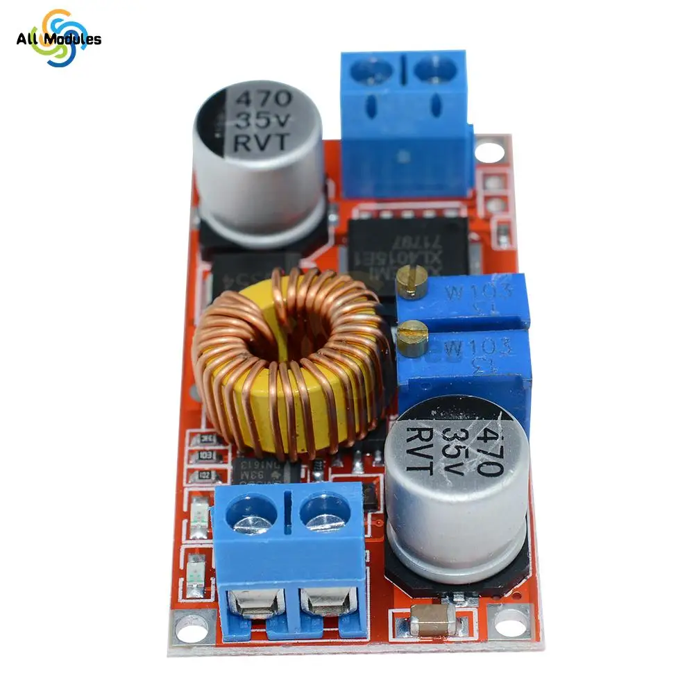 XL4015 5A Lithium Charger Board Adjustable Constant Current Constant Voltage Step-Down Charging Board XL4015 Converter Radiator