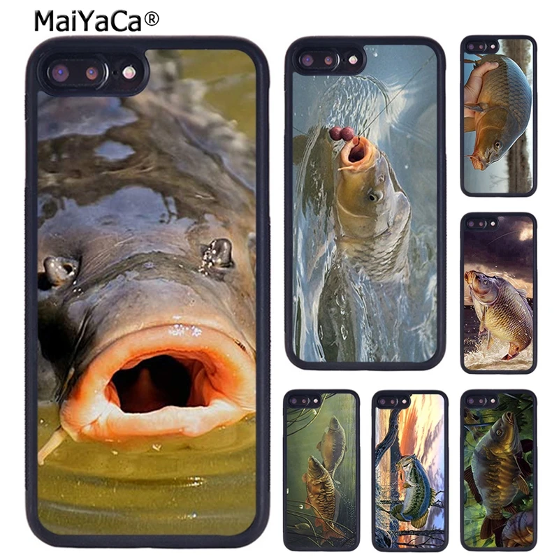 MaiYaCa CARP FISHING FISH Phone Case For iPhone 16 15 14  XR XS 11 12 13 Pro MAX Plus coque Cover Shell