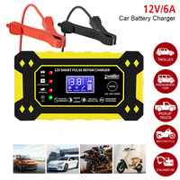 Car Battery Charger Fully-Automatic Smart Car Battery Charger Battery Maintainer Trickle Charger Power Pulse Repair