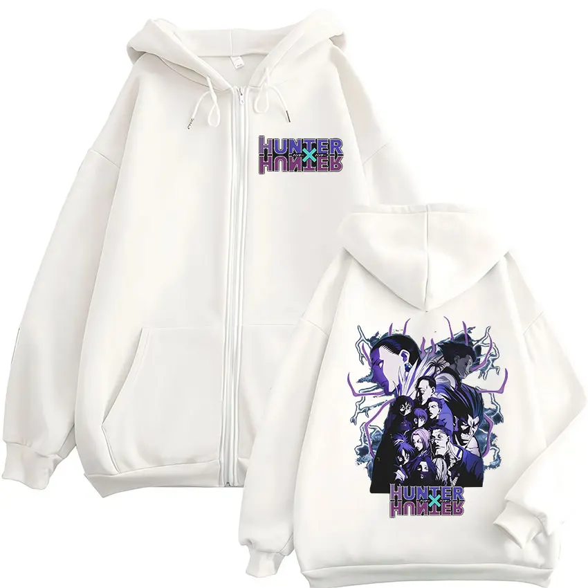 أنيمي هنتر X هنتر سستة هوديس العنكبوت فانتوم فرقة عضو مانغا الرجال النساء طويلة الأكمام زمم بلوزات جاكيتات معطف